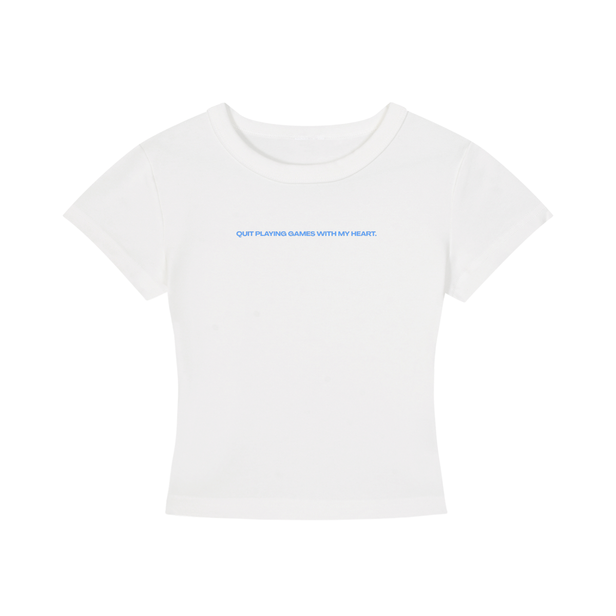 WOMEN'S CROPPED T-SHIRT - HOMECOMING DÜSSELDORF - QUIT PLAYING GAMES WITH MY HEART