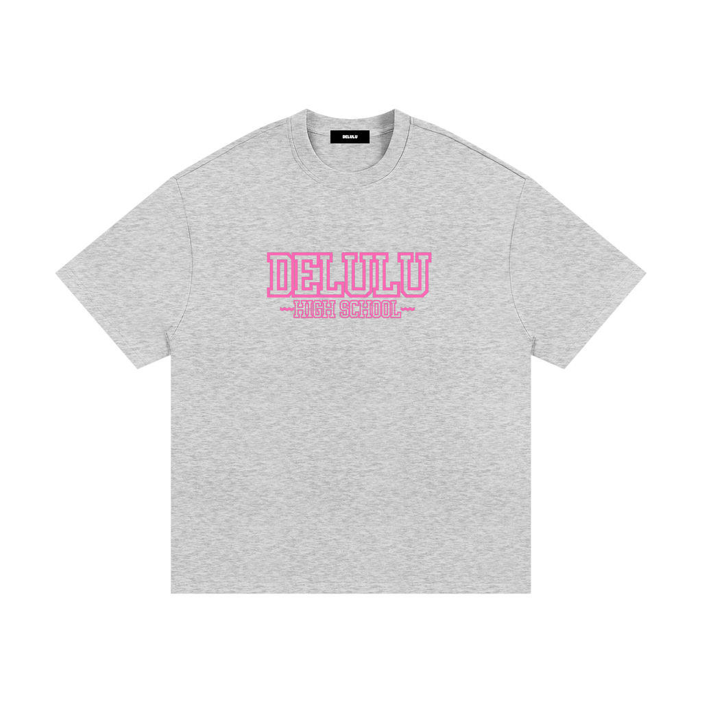 ESSENTIAL HEAVYWEIGHT COTTON T-SHIRT - DELULU HIGH SCHOOL
