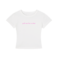 WOMEN'S CROPPED T-SHIRT - PULL ME FOR A CHAT