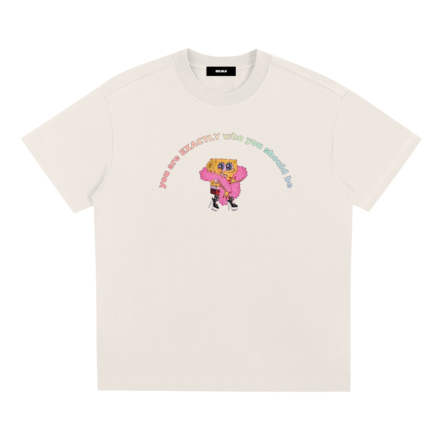 PRIDE LOOSE FIT UNISEX T-SHIRT - YOU ARE EXACTLY WHO YOU SHOULD BE
