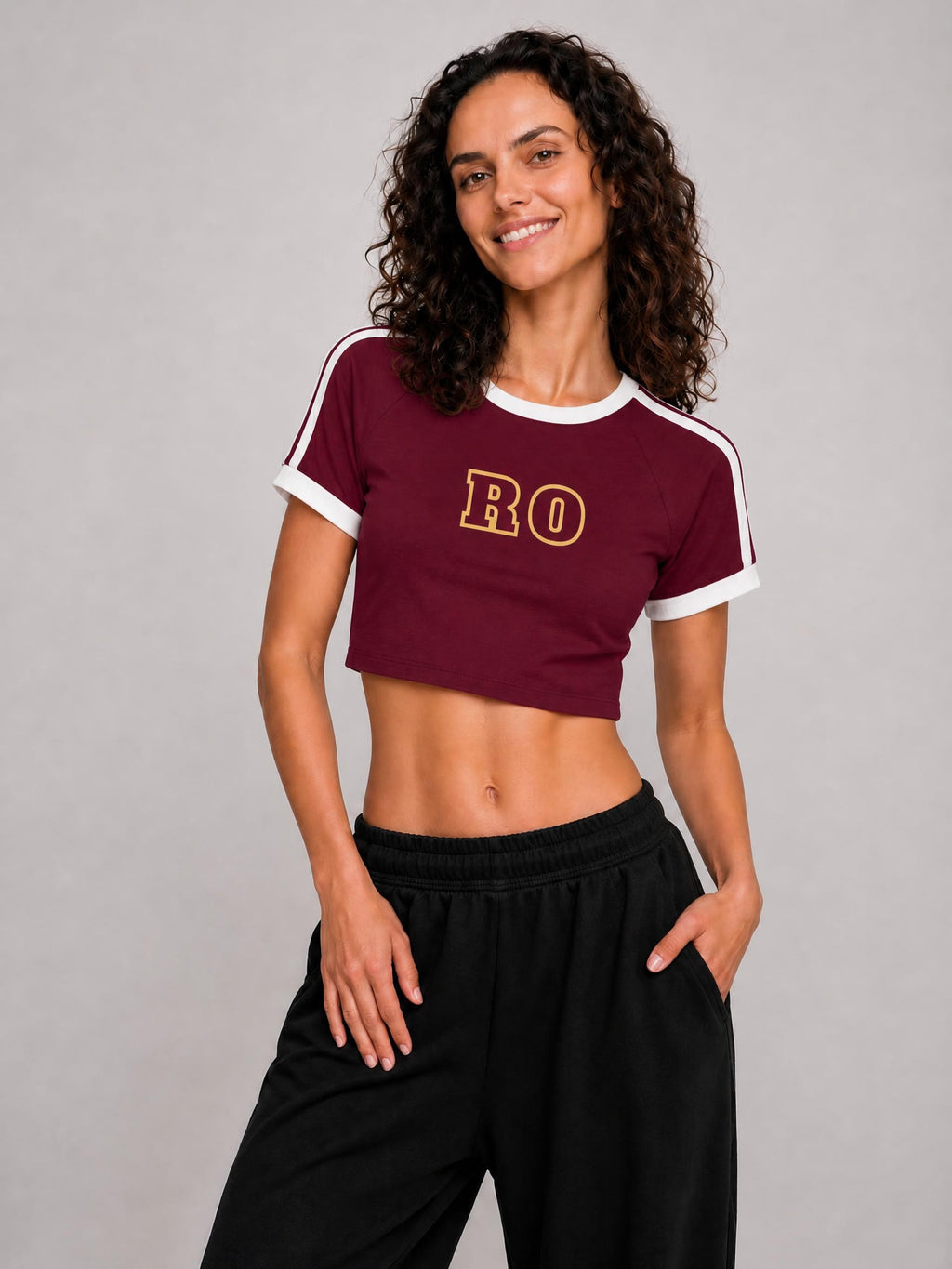 WOMEN'S CROP T-SHIRT WORLD CUP - RO
