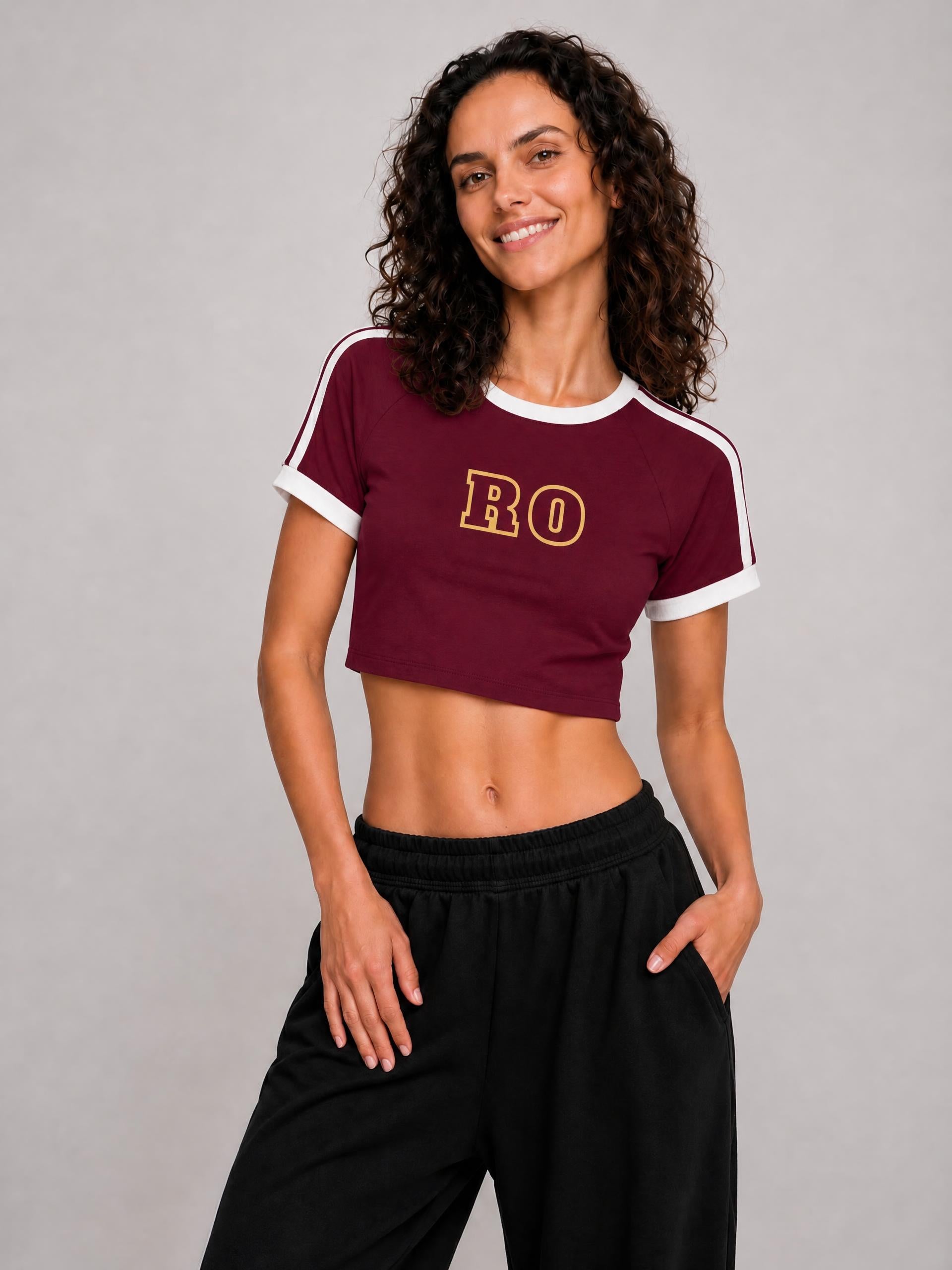 WOMEN'S CROP T-SHIRT WORLD CUP - RO