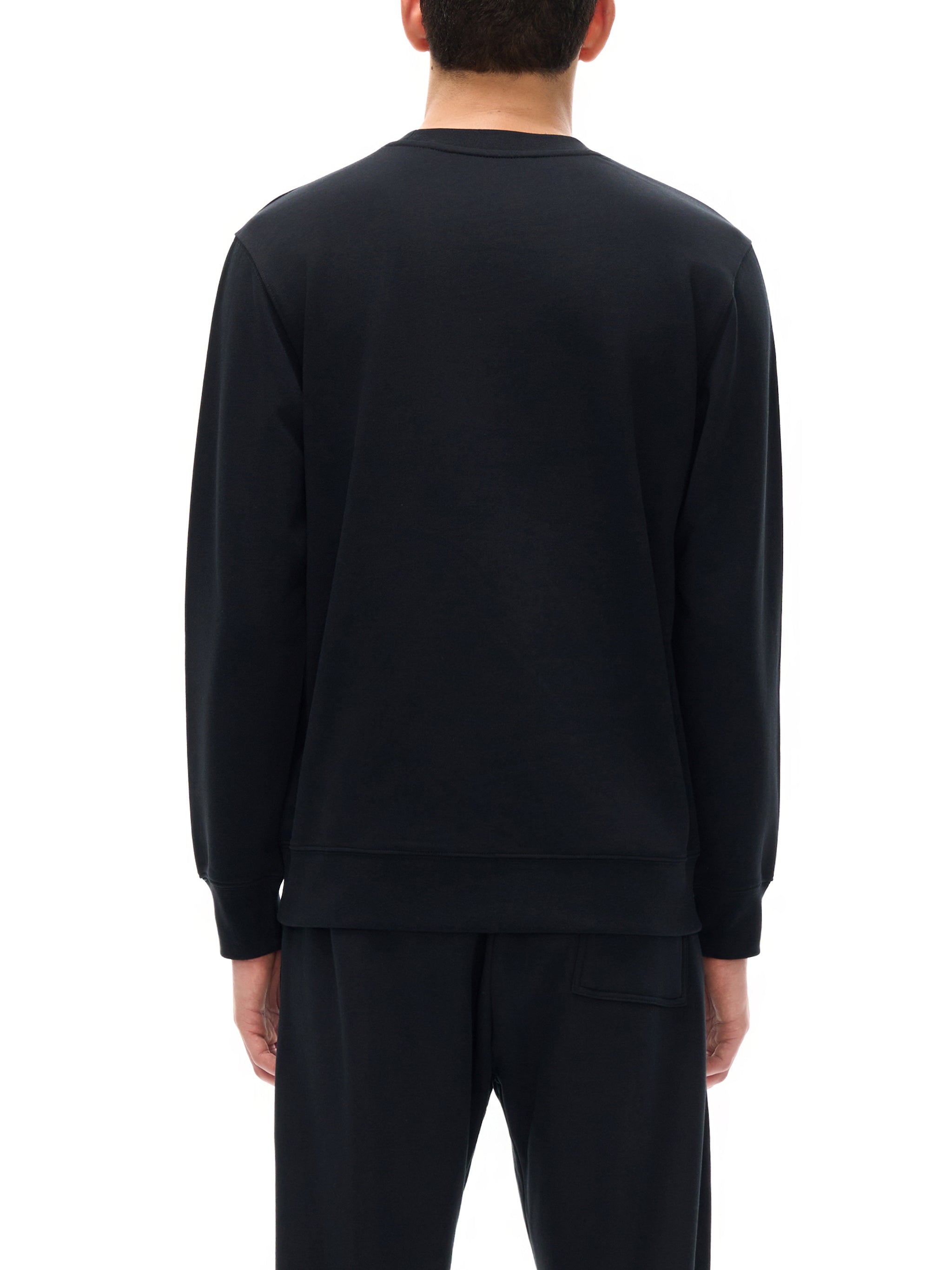 BASIC ESSENTIAL HEAVYWEIGHT CREWNECK SWEATSHIRT BLACK