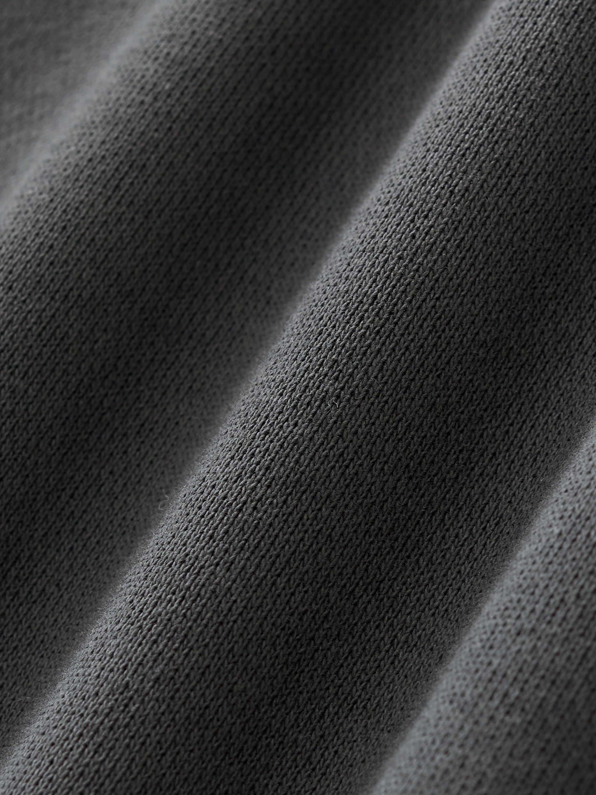 BASIC ESSENTIAL HEAVYWEIGHT FLEECE HOODIE DARK GREY