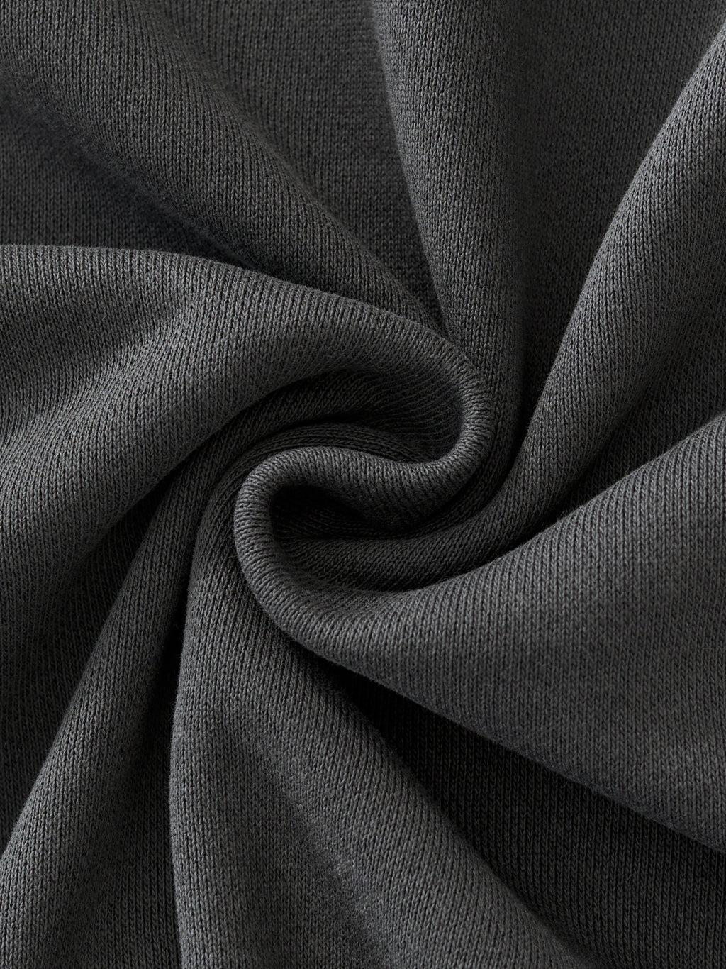 BASIC ESSENTIAL HEAVYWEIGHT FLEECE HOODIE DARK GREY