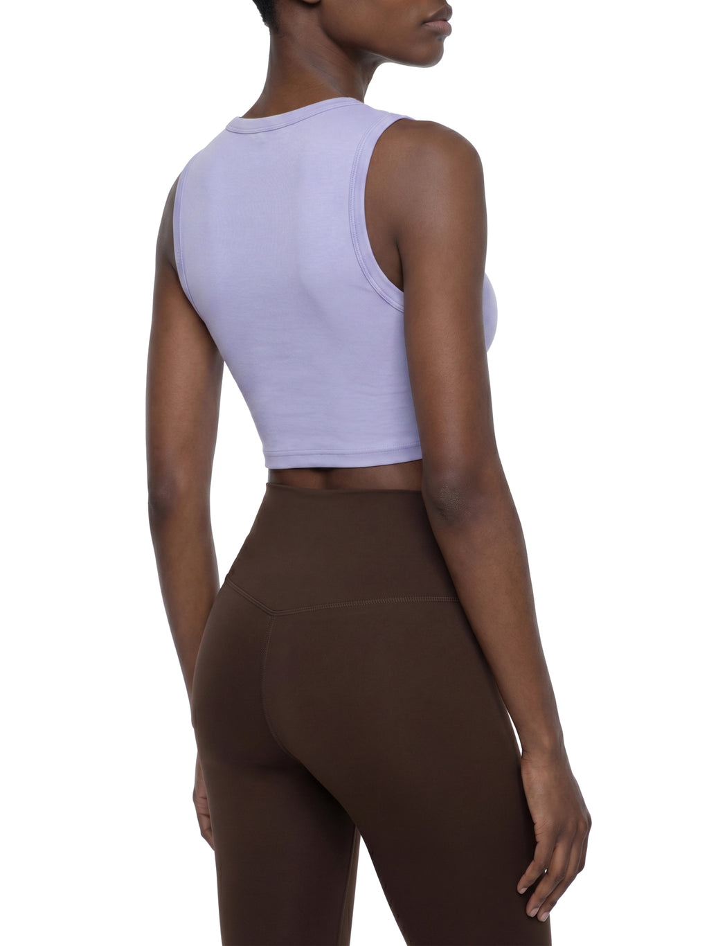 MAIN CHARACTER TIGHT CREWNECK CROP TANK TOP - LIVING STRICTLY FOR THE PLOT