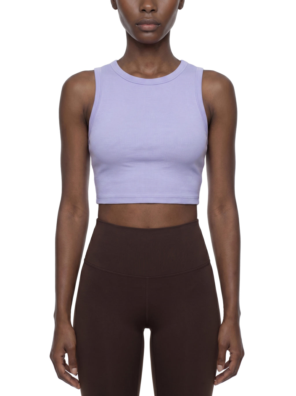 MAIN CHARACTER TIGHT CREWNECK CROP TANK TOP -  SELECTIVELY INCOMPETENT